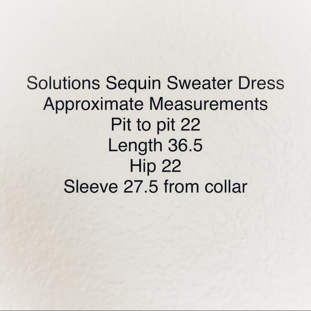 Sequin Sweater Dress Alpine Fair Isle Winter Holiday Solutions Chunky sz S - Picture 5 of 10